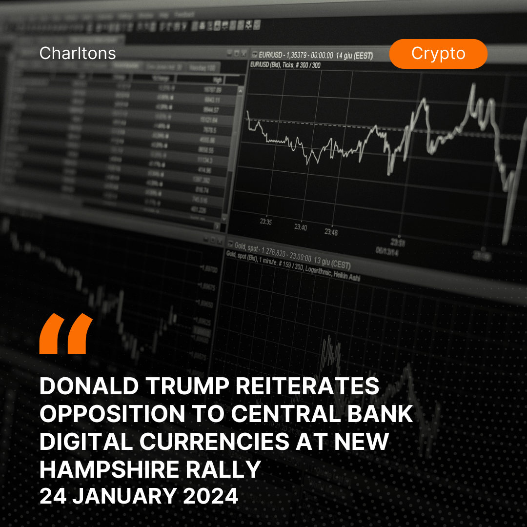 Donald Trump Reiterates Opposition to Central Bank Digital Currencies at New Hampshire Rally