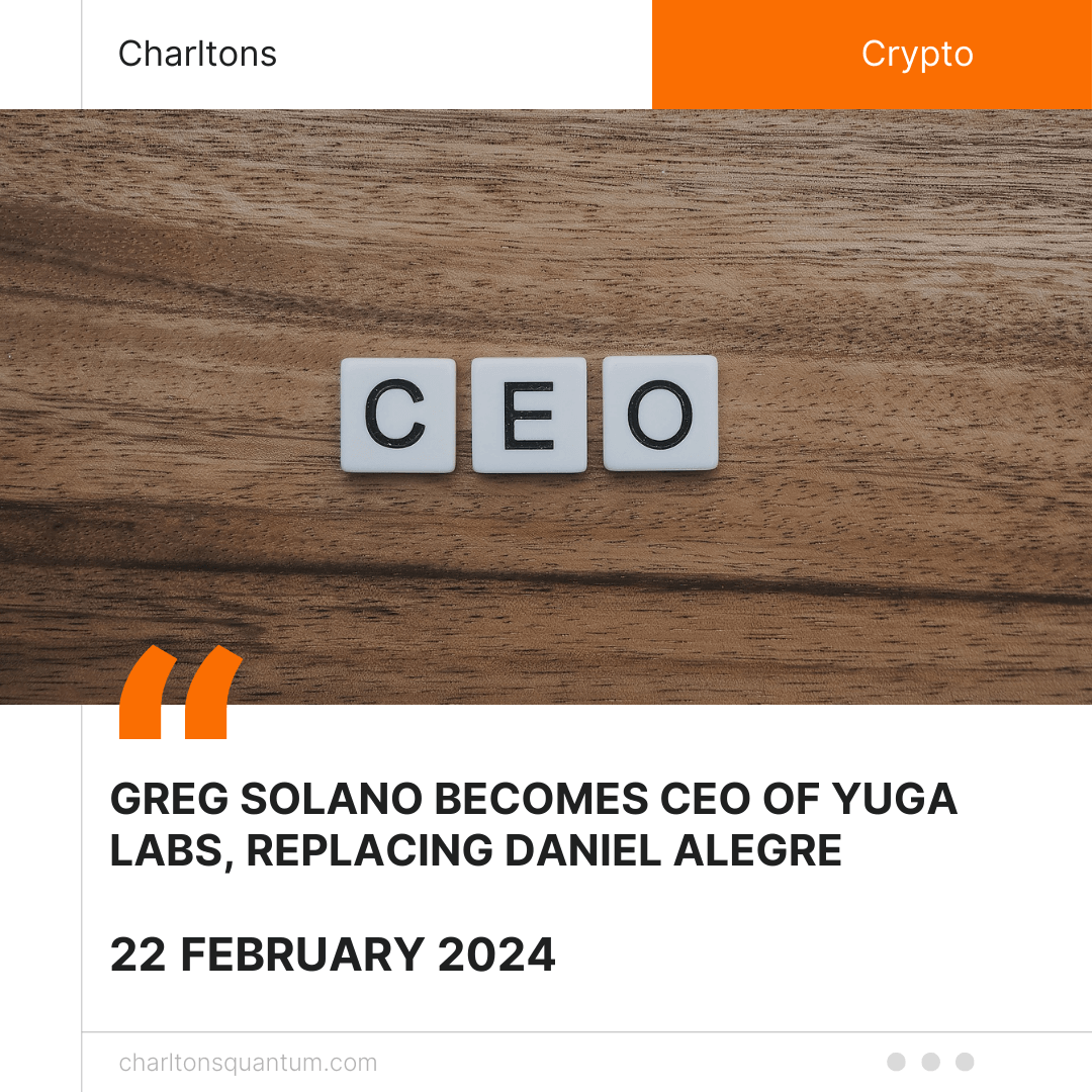 Greg Solano Becomes CEO of Yuga Labs, Replacing Daniel Alegre