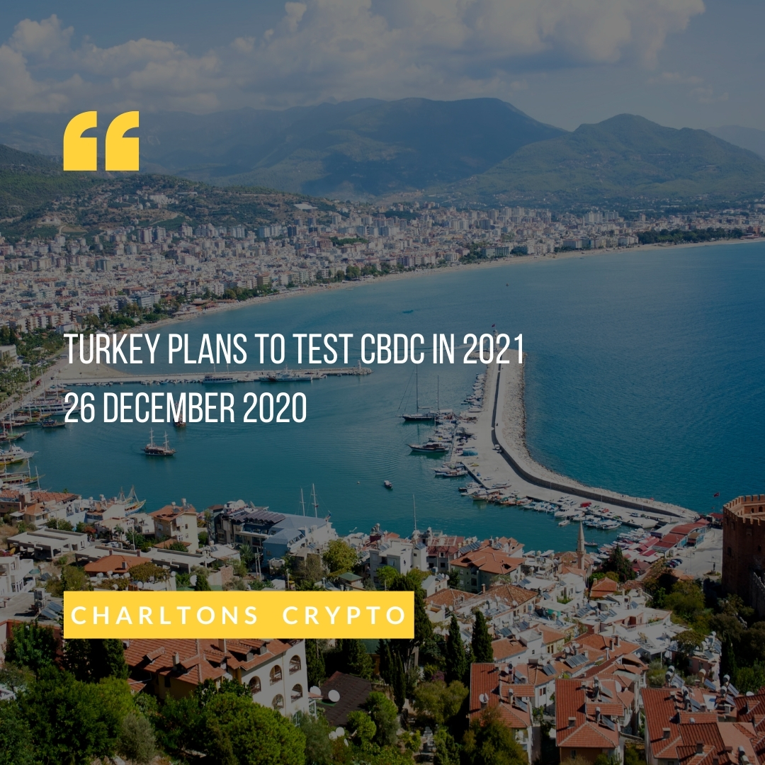 Turkey plans to test CBDC in 2021 26 December 2020