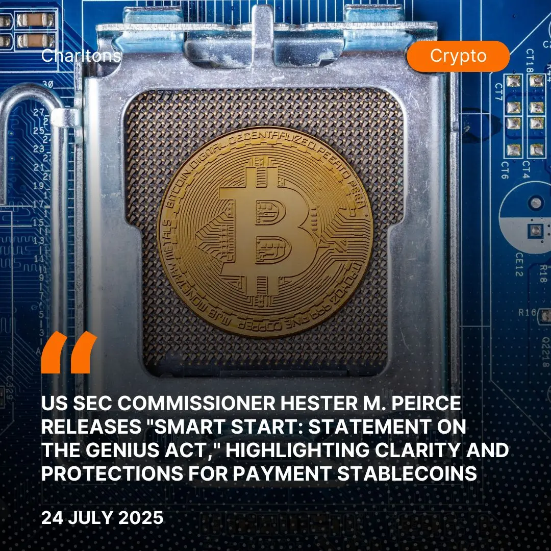 US SEC Chairman Paul S. Atkins Delivers “Statement on President Trump Signing the GENIUS Act into Law,” Advancing America’s Crypto Innovation Leadership