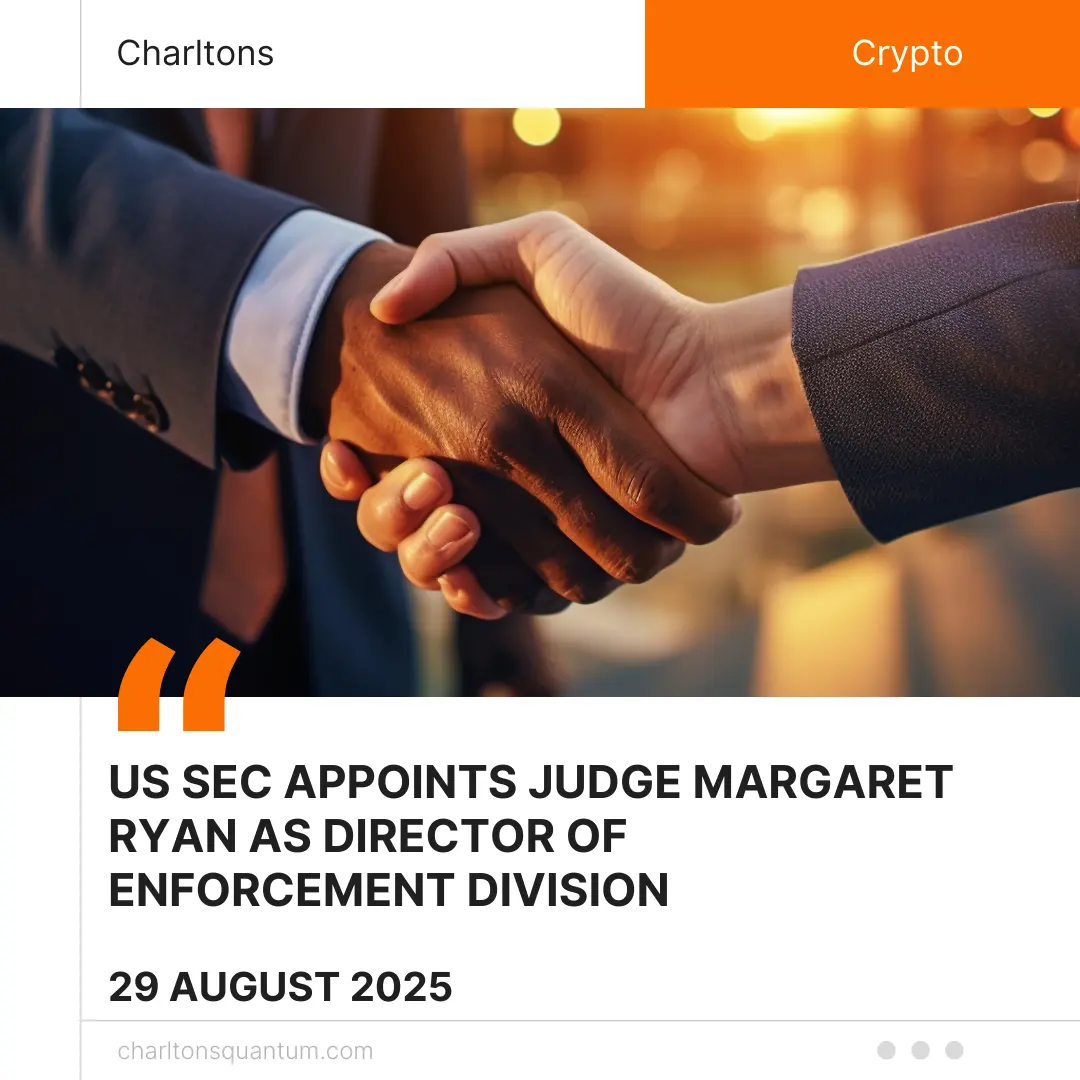 US SEC Appoints Judge Margaret Ryan as Director of Enforcement Division