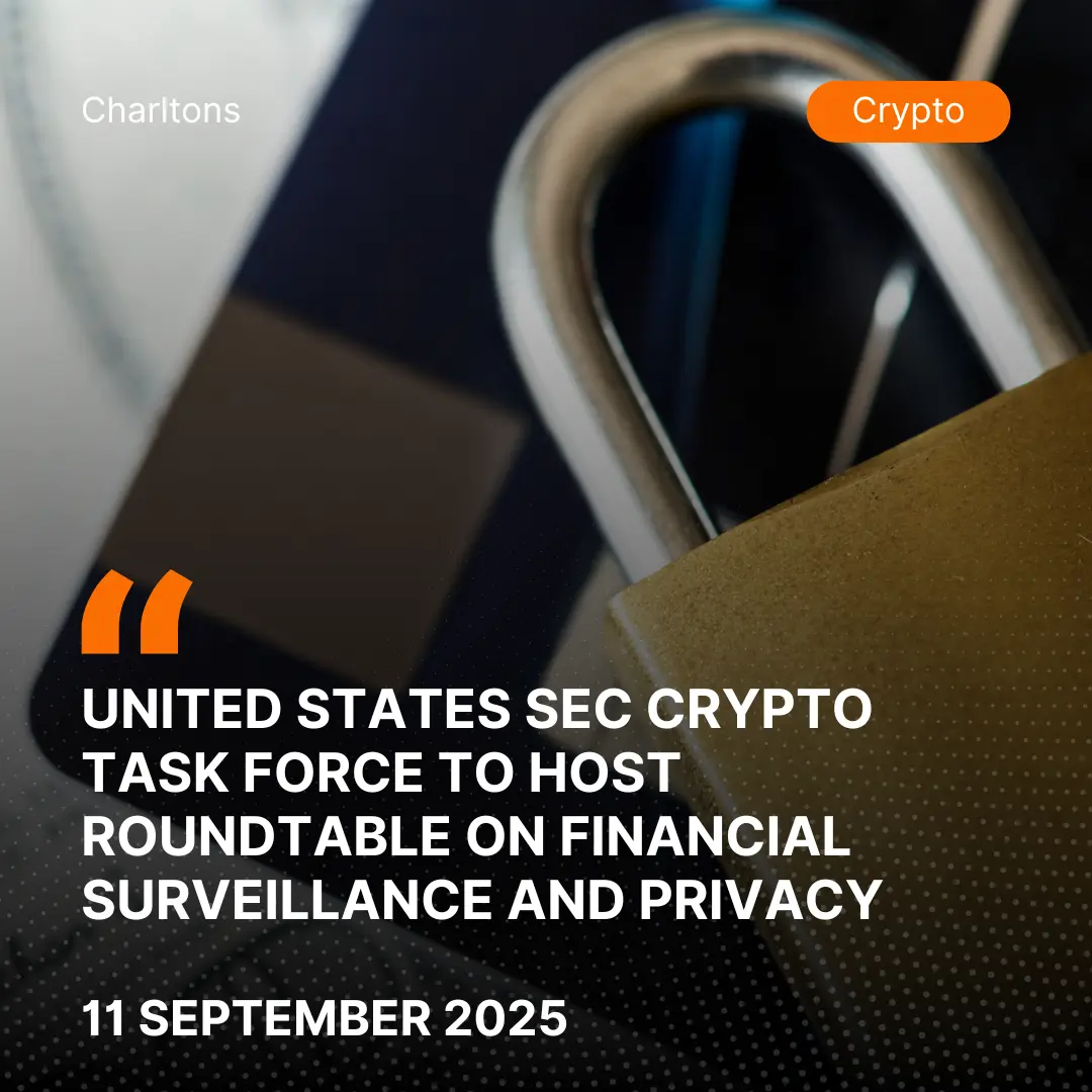 United States SEC Crypto Task Force to Host Roundtable on Financial Surveillance and Privacy